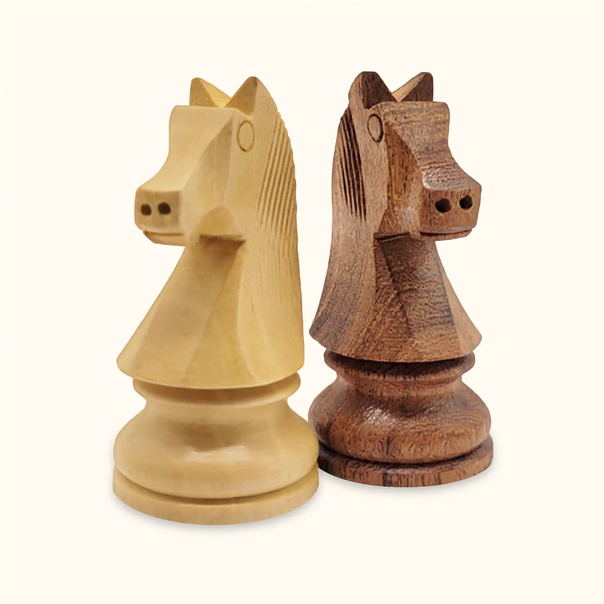 Chess Pieces German Knight | Staunton | 95 mm | Boxwood & Acacia